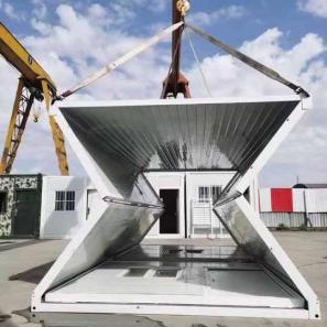  Cheap Price Anshiju Anhui Factory X Folding Container Prefab House Temporary Dormitory Camping Steel Roof Mobile Home Modular House