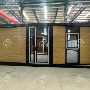 Viewing Floor Glass Prefab Houses Flat Modern Forest Camp Cabin   